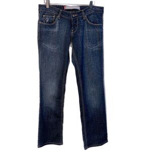 Levi’s 0L594 Low Rise Straight Leg Women’s 30/33 Dark Blue.